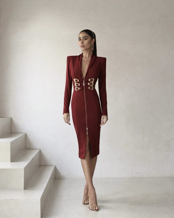Vestido Elliot Cereja
