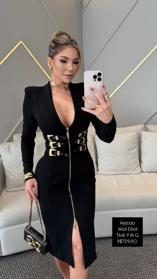 Vestido Elliot Preto - Image 2