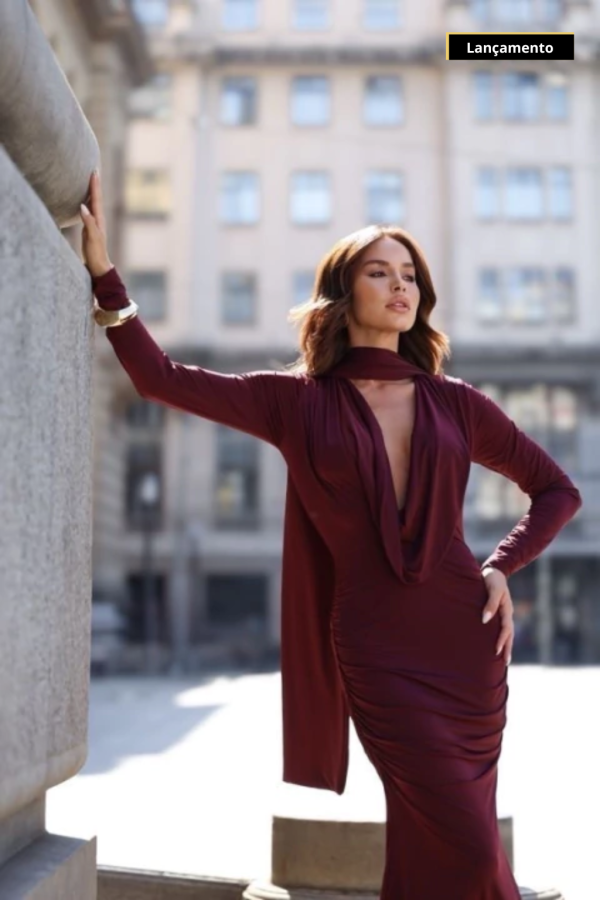 Vestido Niki Adore Marsala - Imagem 2