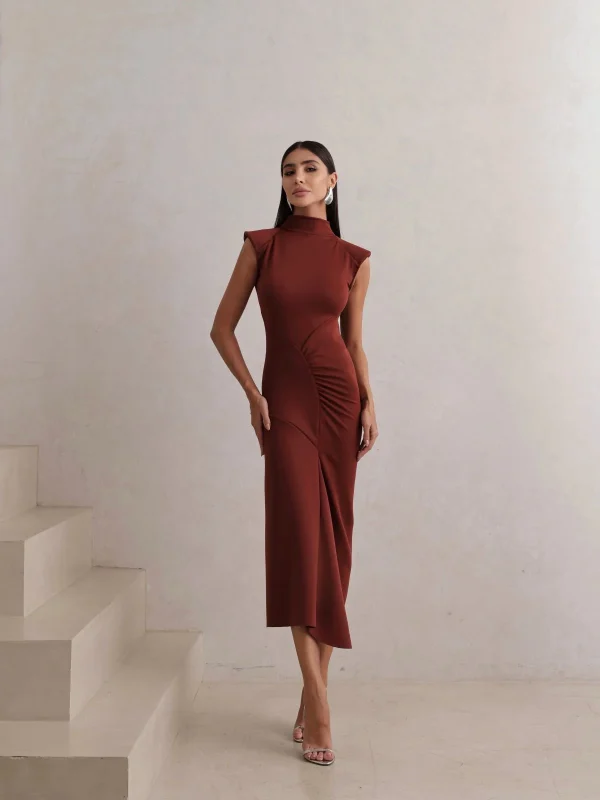 Vestido Kaya Marrom