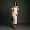 Vestido Midi Manga Bufante - Imagem 4