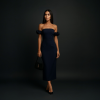 Vestido Midi Manga Bufante - Imagem 3