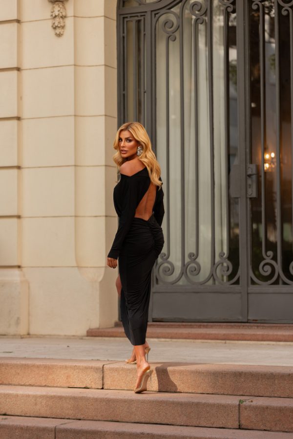 Vestido Midi Arrais Preto - Image 6