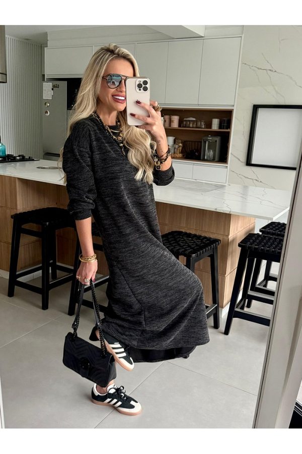 Vestido Super Midi Tricot - Imagem 3