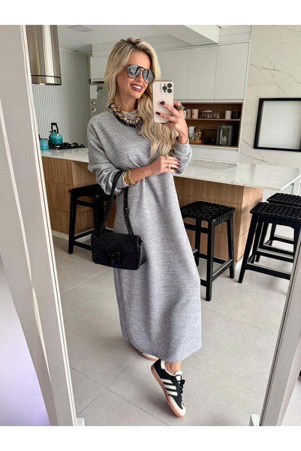 Vestido Super Midi Tricot - Imagem 4