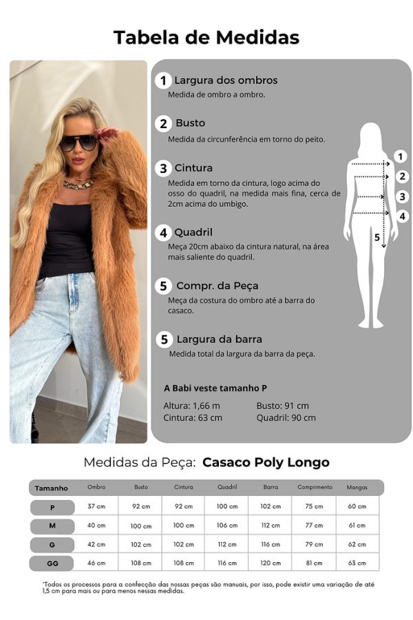 Casaco Poly Longo - Imagem 7