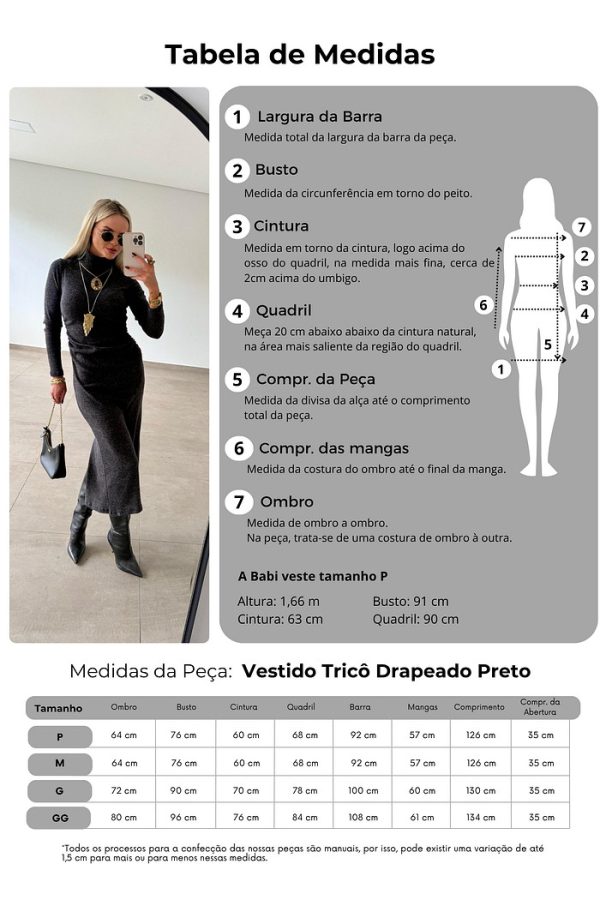 Vestido Tricot Drapeado - Imagem 12