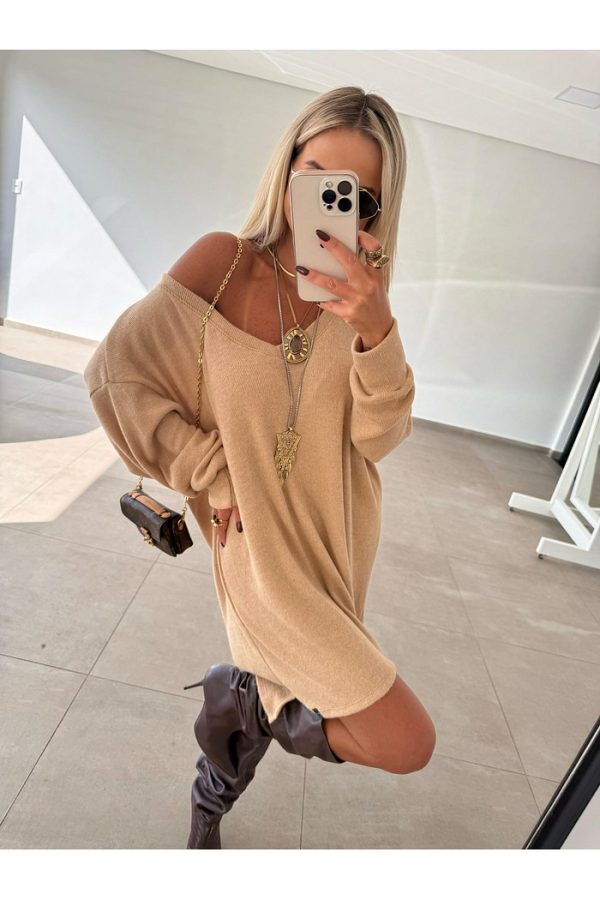 Vestido Tricot Amplo - Imagem 8