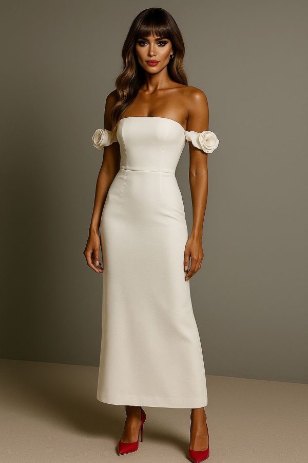Vestido Midi Manga Bufante - Image 2
