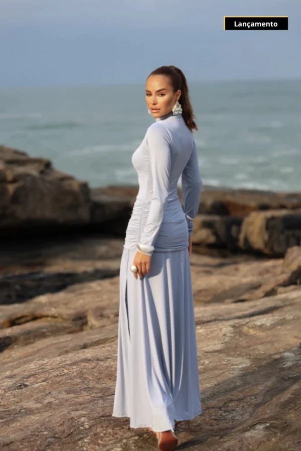 Vestido Bia Zayra Azul Bebê - Imagem 6