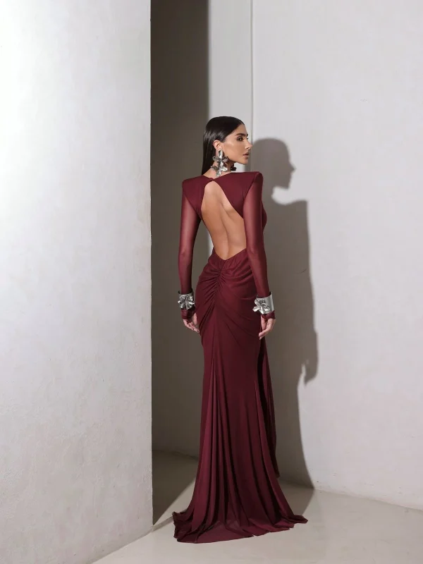 Vestido Longo Phillipe Fucsia - Imagem 3