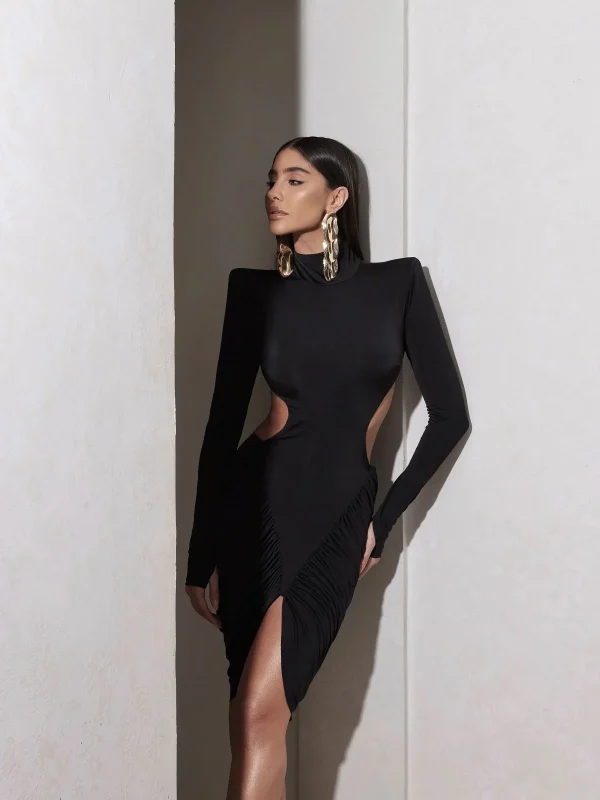Vestido Midi Yume Preto