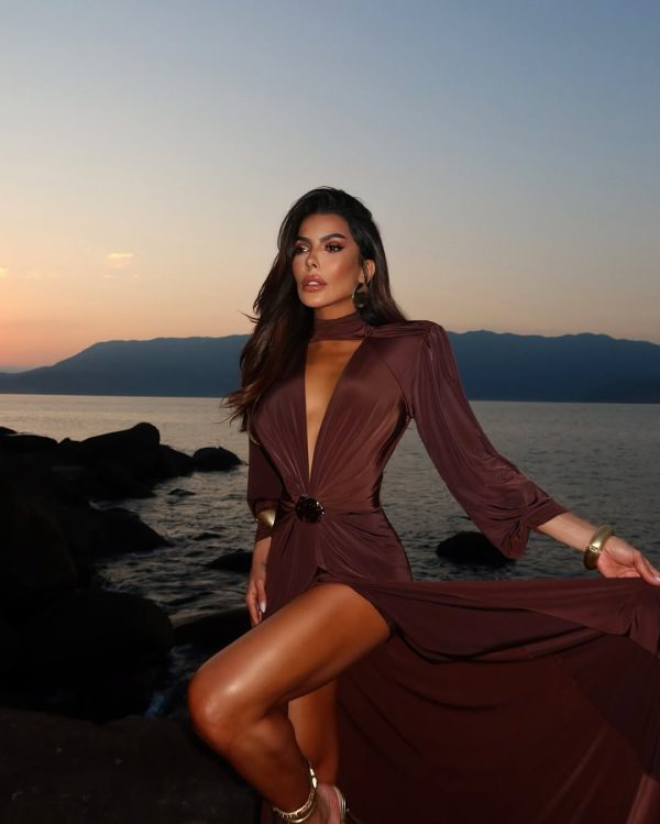 Vestido Atena Marrom - Imagem 3
