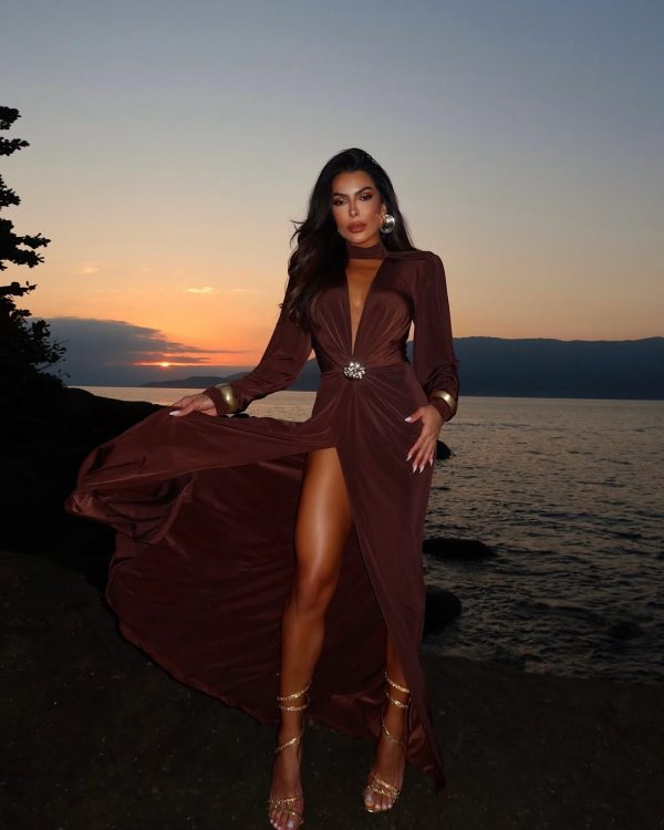 Vestido Atena Marrom - Imagem 7