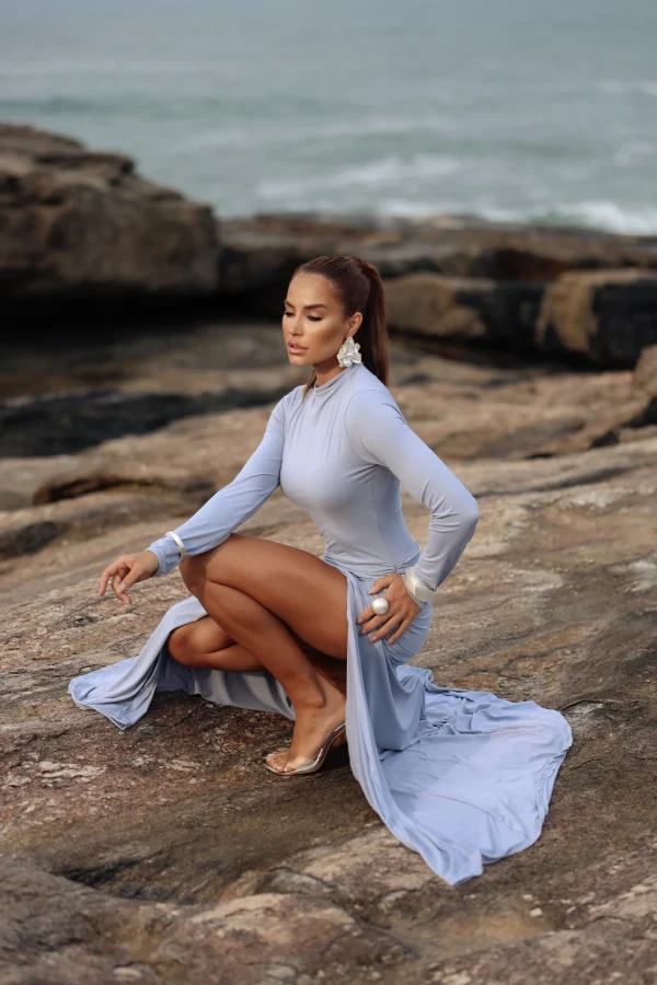 Vestido Bia Zayra Azul Bebê - Imagem 2