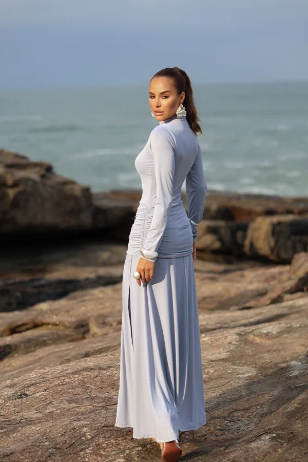 Vestido Bia Zayra Azul Bebê - Imagem 5