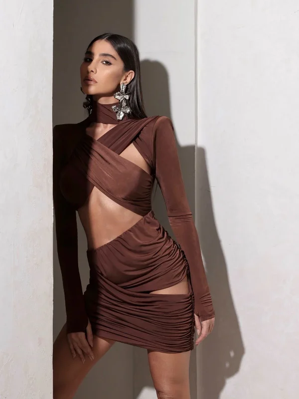 Vestido Verena Marrom - Imagem 2