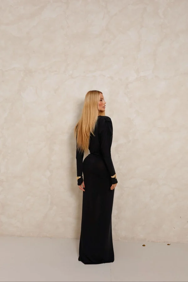 Vestido longo Harumi Preto - Imagem 3