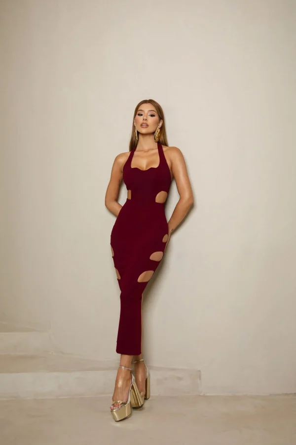 Vestido Katren Marsala