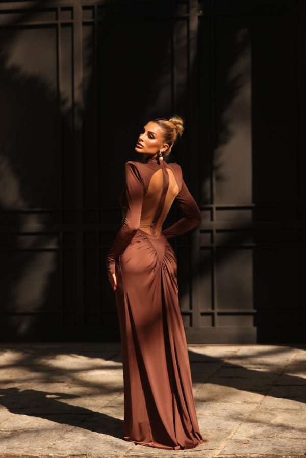 Vestido Longo Yume Marrom - Imagem 2