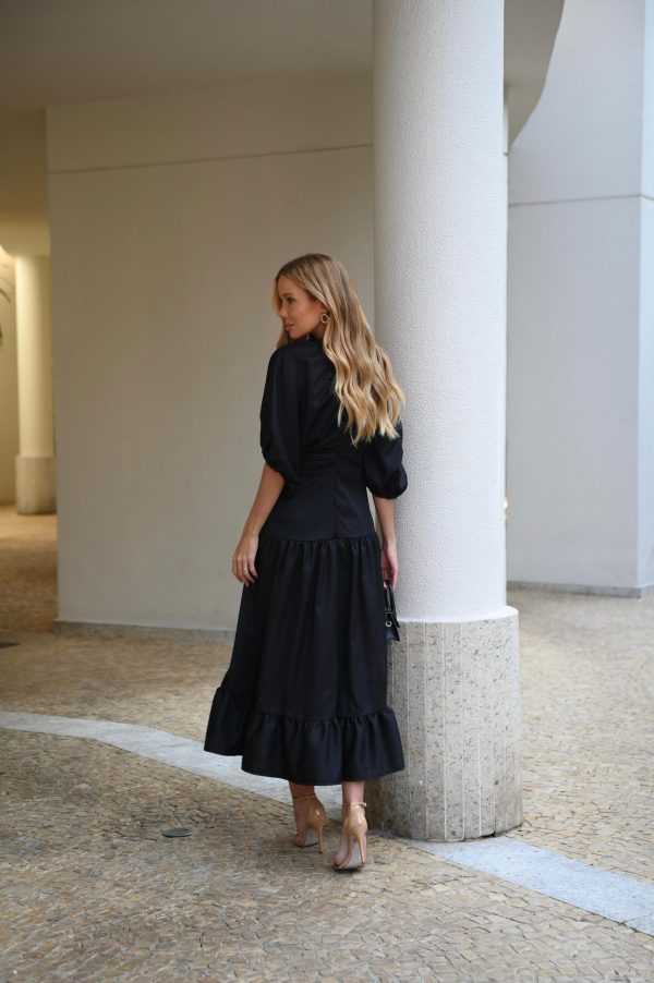 Vestido Midi Mystic Preto - Imagem 9