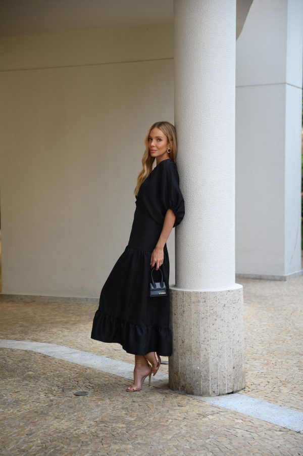 Vestido Midi Mystic Preto - Imagem 8