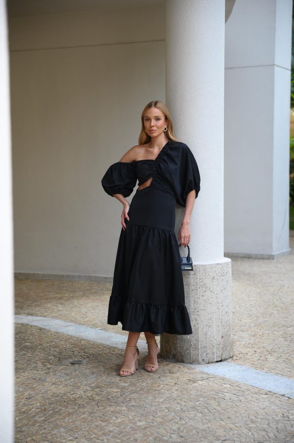 Vestido Midi Mystic Preto