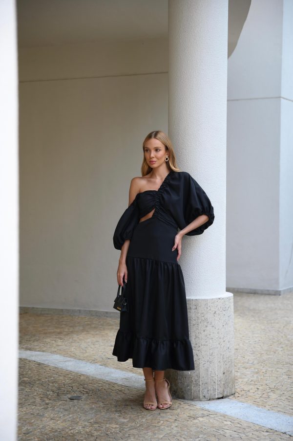 Vestido Midi Mystic Preto - Imagem 10