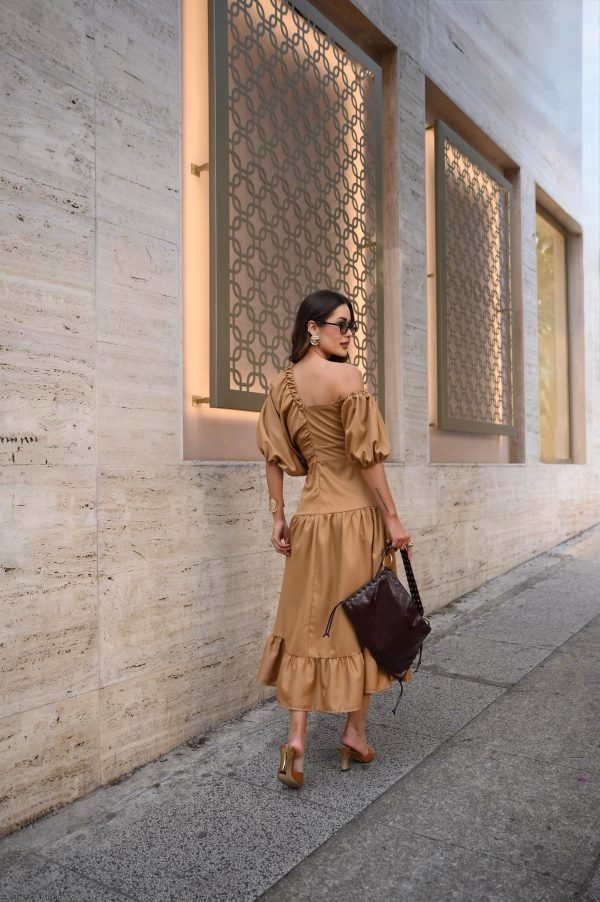 Vestido Midi Mystic Bege - Imagem 12