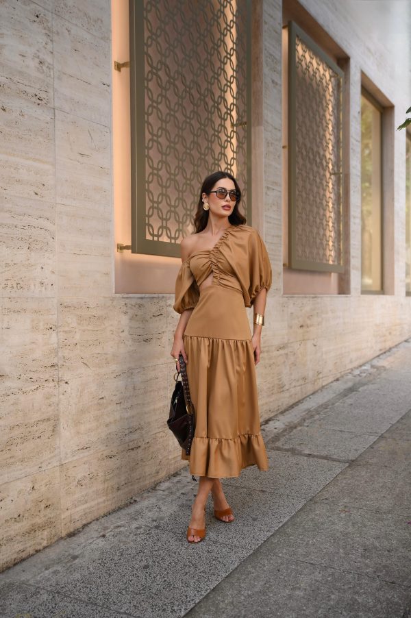 Vestido Midi Mystic Bege - Imagem 11