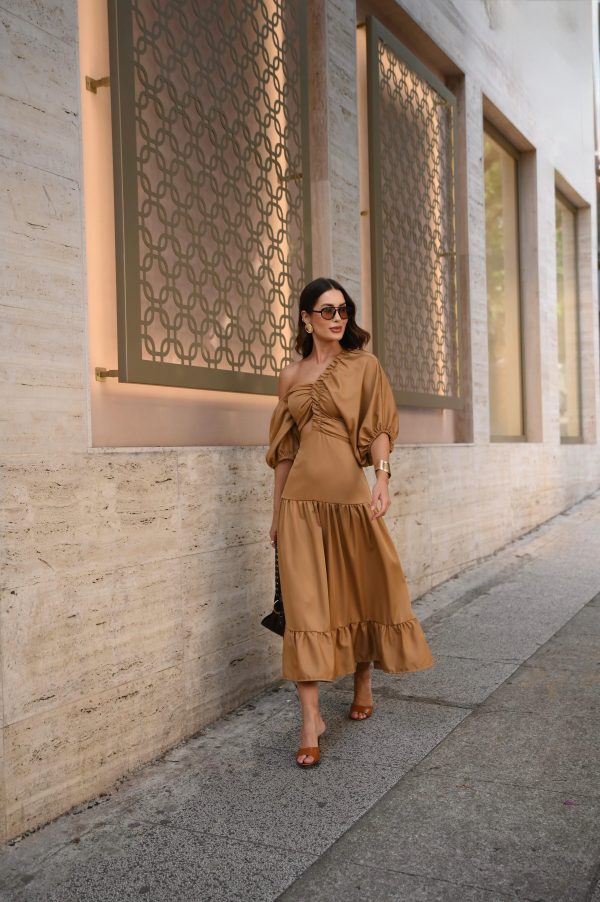 Vestido Midi Mystic Bege - Imagem 7