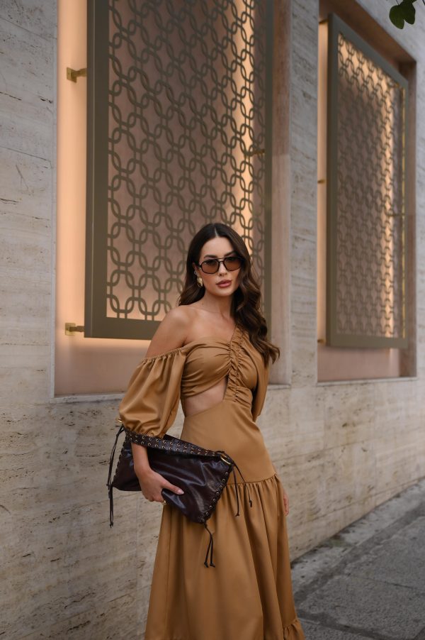 Vestido Midi Mystic Bege - Imagem 8