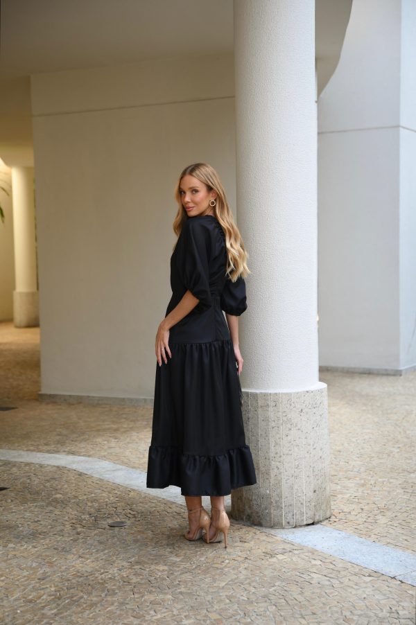 Vestido Midi Mystic Preto - Imagem 3