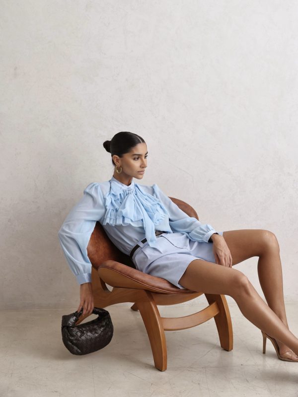 Camisa Chiffon Babados