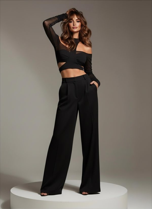 Pantalona Alfaiataria Pregas - Imagem 3