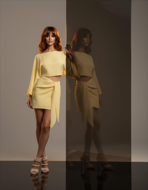 Conjunto Laço Serene Amarelo