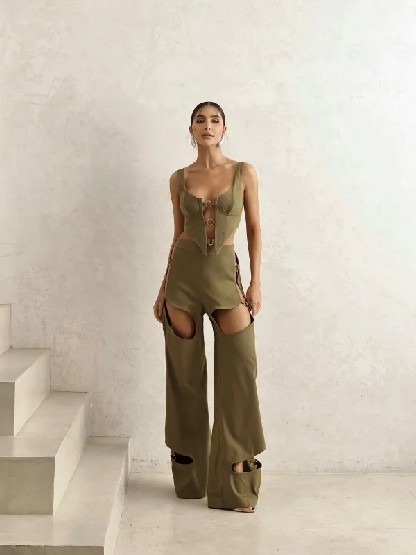 Corset Zaid Verde Musgo - Imagem 2