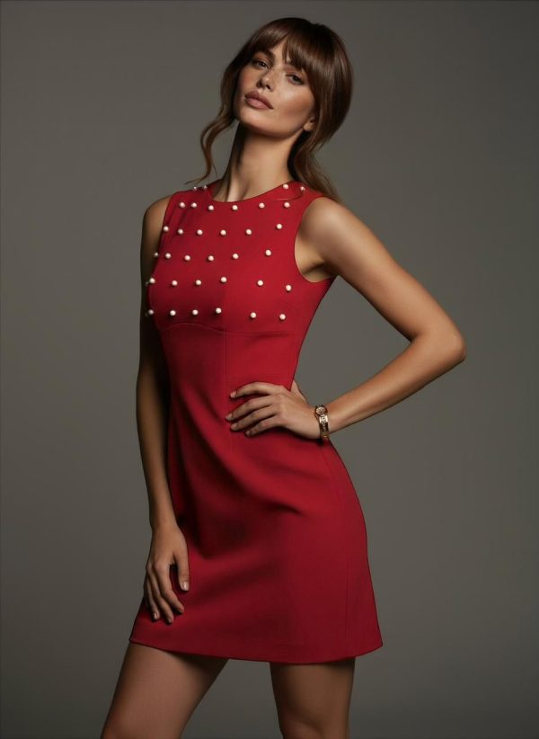 Tubinho Pérola Summer Chic Vermelho - Imagem 2
