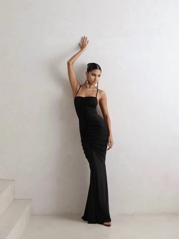 Vestido Longo Inay Preto - Imagem 2