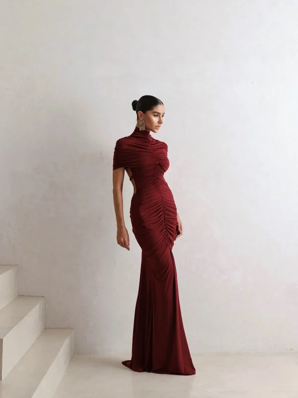 Vestido Longo Inay Marsala