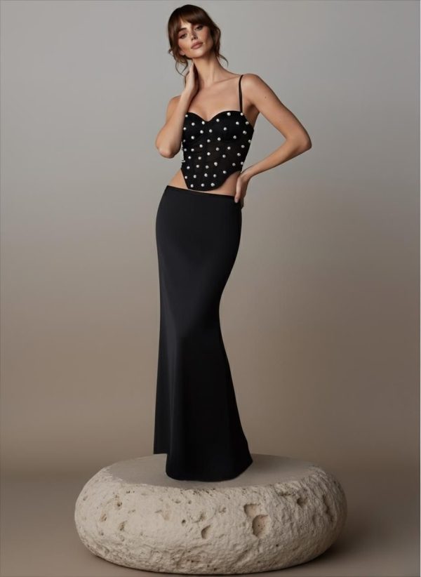 Cropped Corset Pérolas Summer Chic