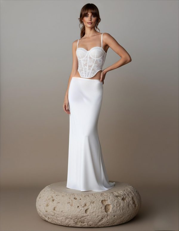 Cropped Corset Pérolas Summer Chic - Imagem 2