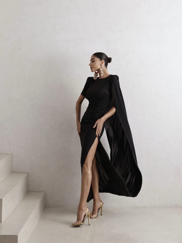 Vestido Capa Ansel Preto