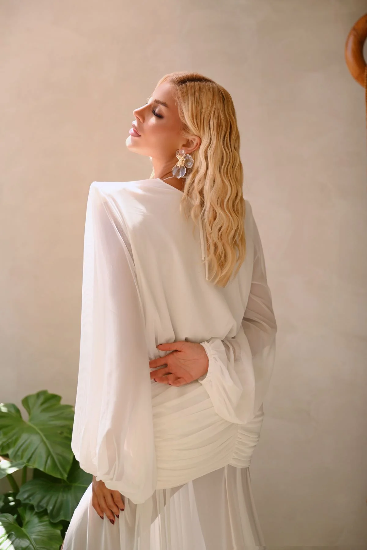 Vestido Longo Leika Off White - Imagem 2