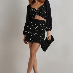 Conjunto Bordado Pérolas Summer