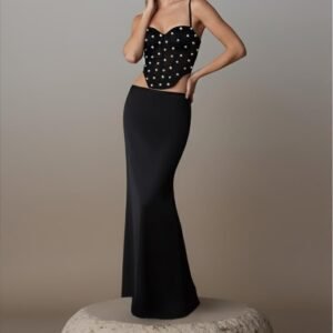 Cropped Corset Pérolas Summer Chic