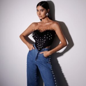 Cropped Corset Pluma Summer Glam