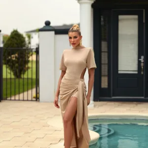 Vestido Midi Belina Nude