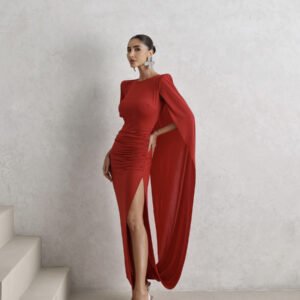 Vestido Capa Ansel Vermelho