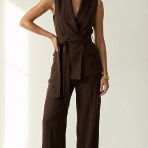 Conjunto Cintia Finesse Marrom